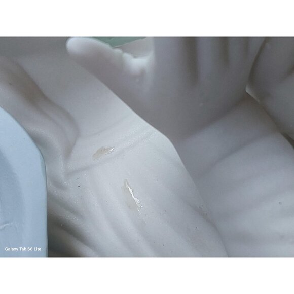 1980s Giftcraft ceramic Madonna Virgin Mary night light works table lamp pink - Picture 9 of 10